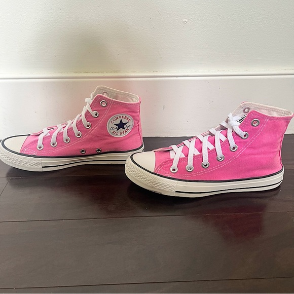 Pink Converse All Star High-tops W5.5 - Picture 2 of 8